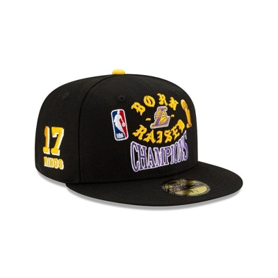 Sapca New Era Los Angeles Lakers NBA Born x Raised Championship 59FIFTY Fitted - Negrii